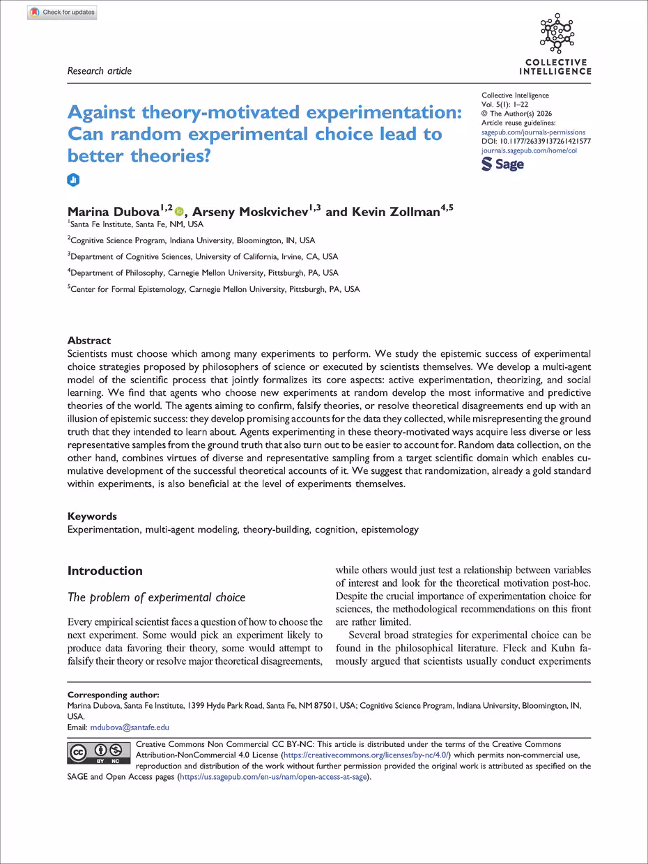 Første side av artikkelen.