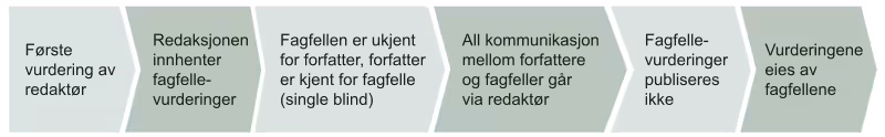 Diamgram av fagfelleprosessen